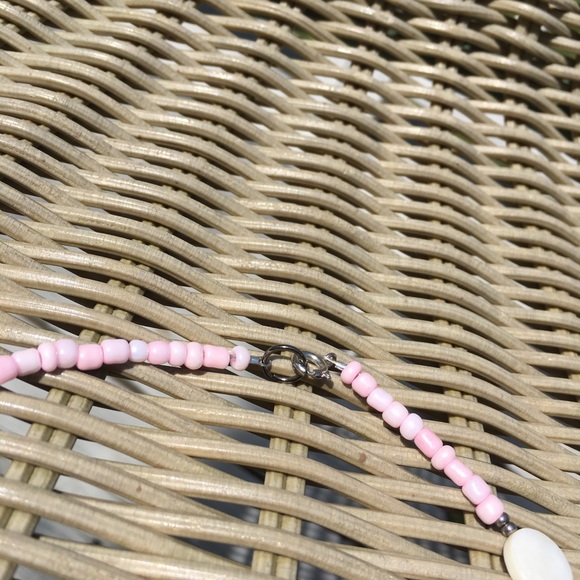 VSCO Seed Bead Sand Dollar Necklace/Choker - Picture 3 of 4